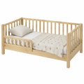 Letto per bambini in legno massello colore Naturale