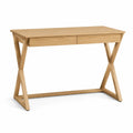 Scrivania in legno massello con due cassetti 120x60x75 cm