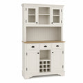 Credenza in Legno MDF con Vetrine e Ripiani